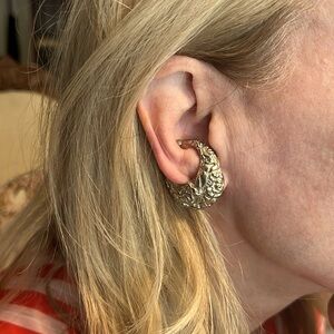 Vintage Idemana Italy Sculptural Ear Cuff Earrings – Non Pierced